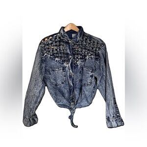 Vintage 80’s acid wash button down